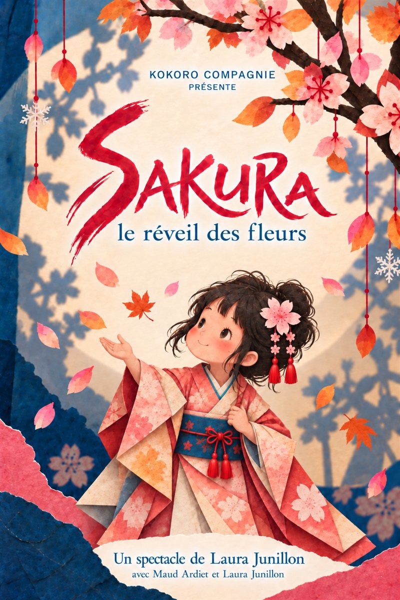 Affiche du spectacle Sakura, le réveil des fleurs — Compagnie Kokoro